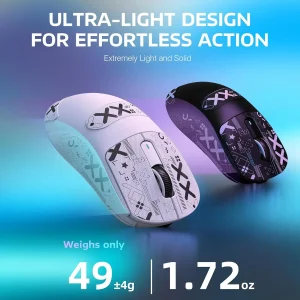 ATTACK SHARK X3 Wireless Gaming Mouse,Triple Modes Optical Sensor