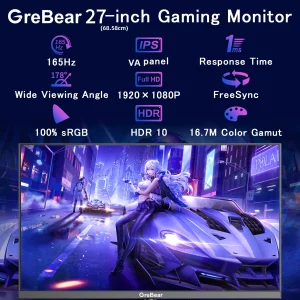 Grebear PC Gaming Computer Monitor