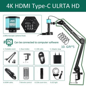 HD 4K Electron Microscope For Soldering