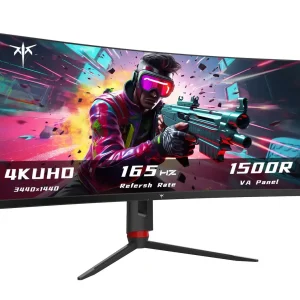 34'' Curved Ultrawide Gaming Monitor, Freesync G-sync, Height/Tilt/Swivel/Pivot
