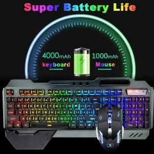 Wireless Gaming Keyboard and Mouse Combo