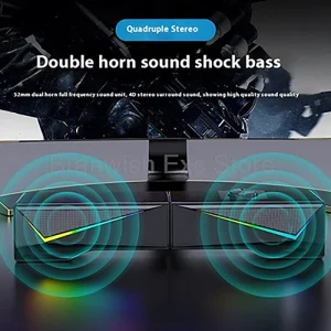 Computer Speaker RGB Light Gaming Soundbar